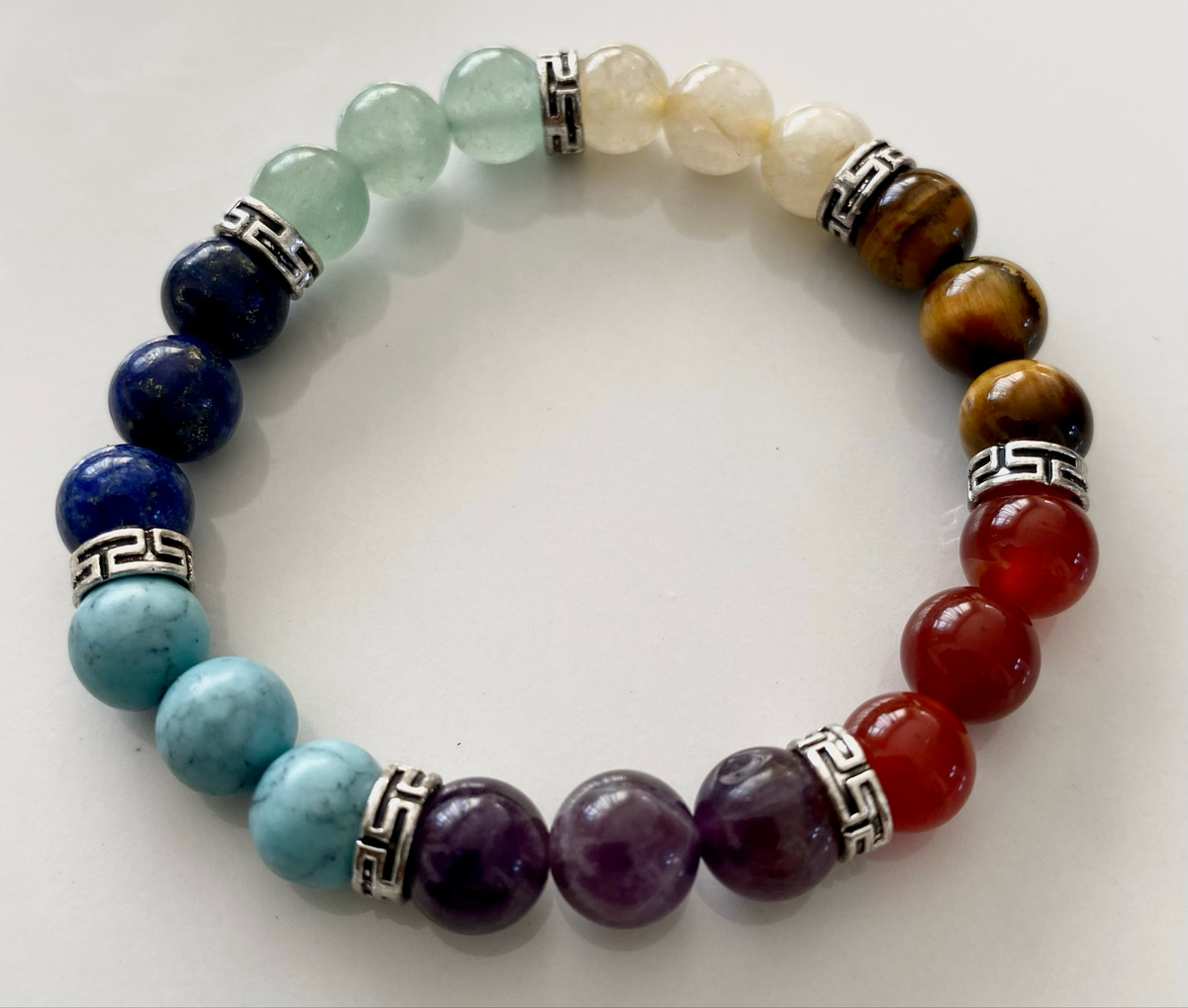Chakra-Inspired Gemstone Bracelet