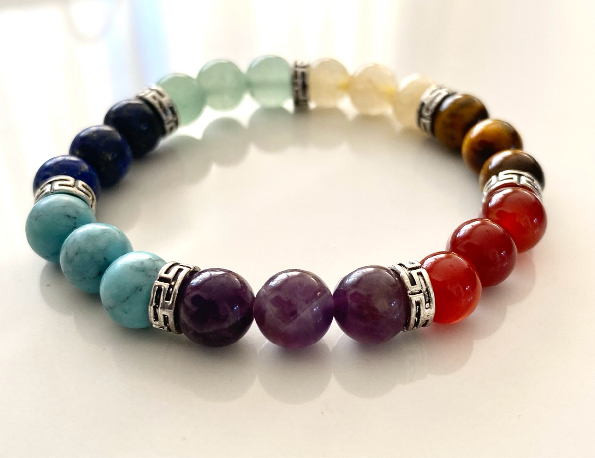 Chakra-Inspired Gemstone Bracelet