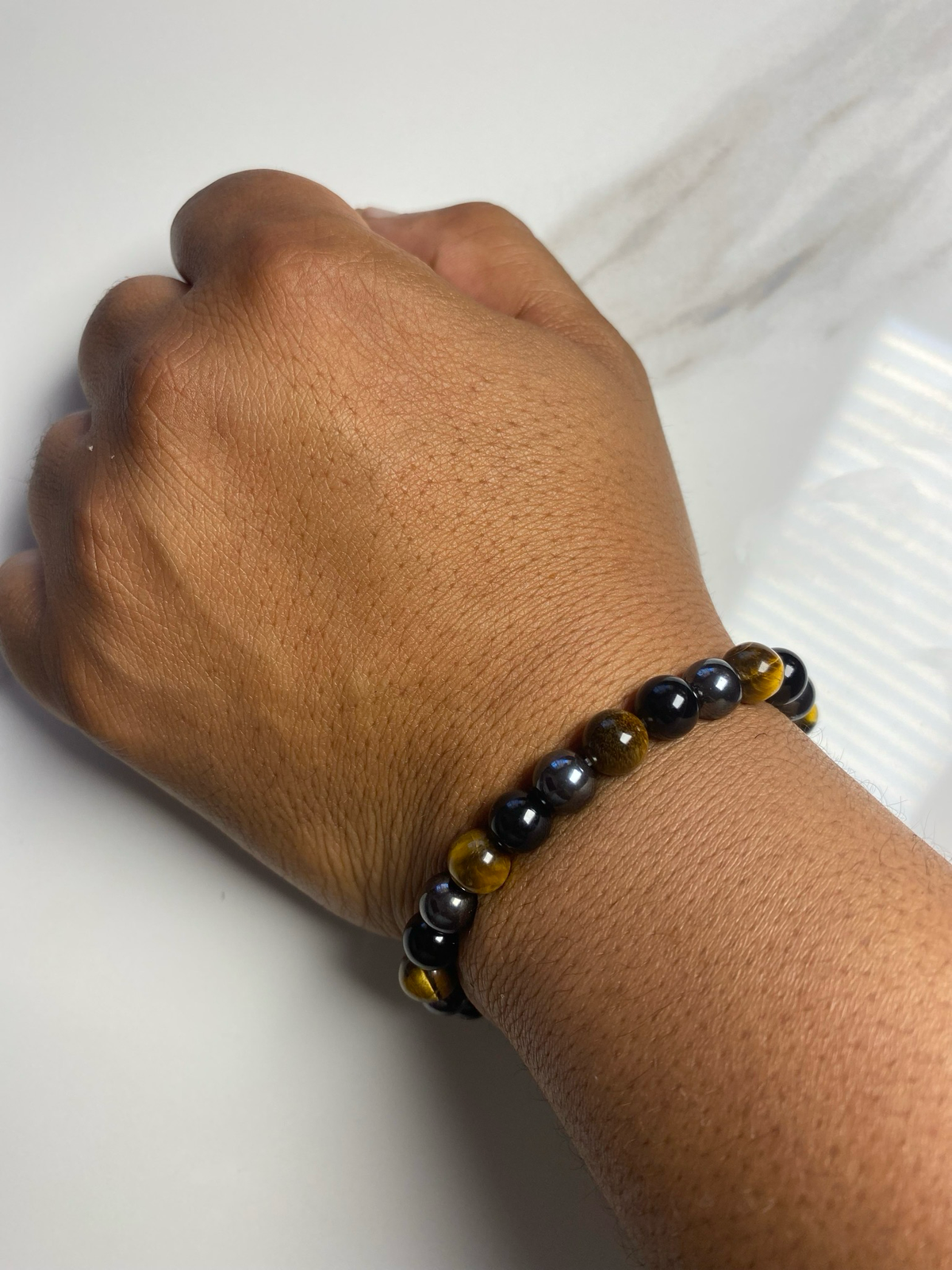VIKA Original Triple-Stone Grounding Bracelet – 8mm
