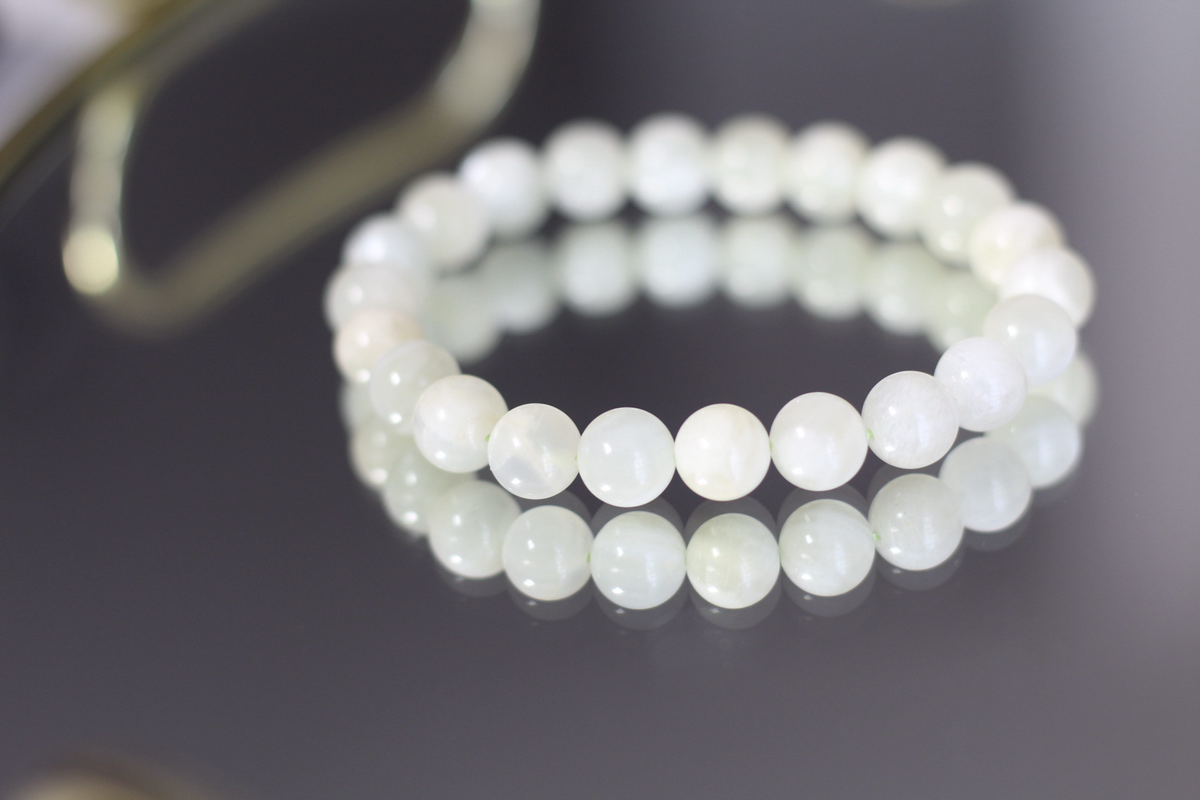 Green Moonstone Gemstone Bracelet