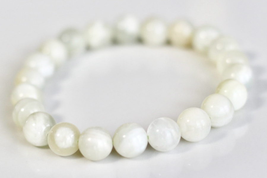 Green Moonstone Gemstone Bracelet