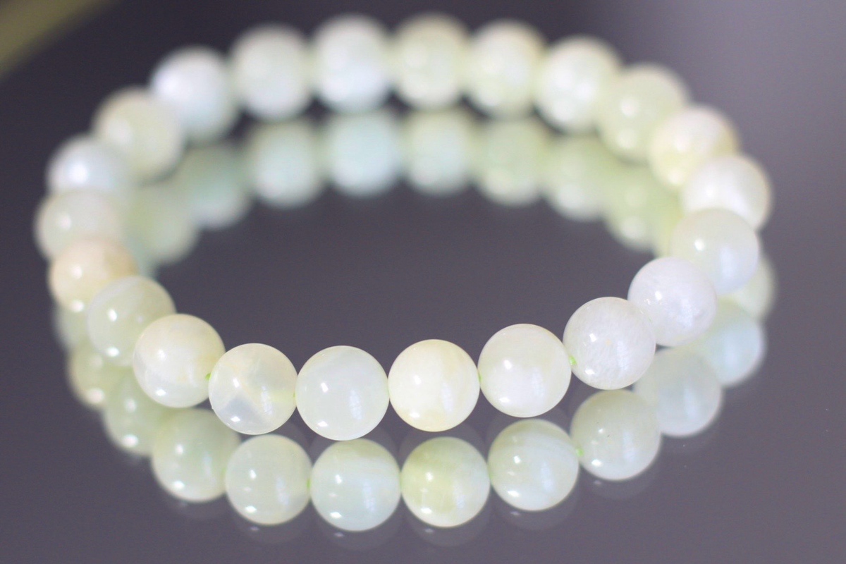Green Moonstone Gemstone Bracelet