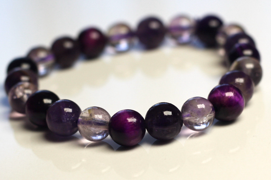 Amethyst Gemstone Bracelet – 14–18cm