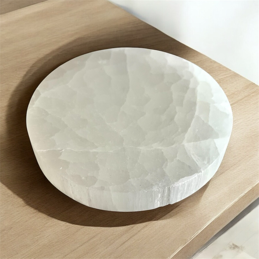 Selenite Full Moon Charging Plate