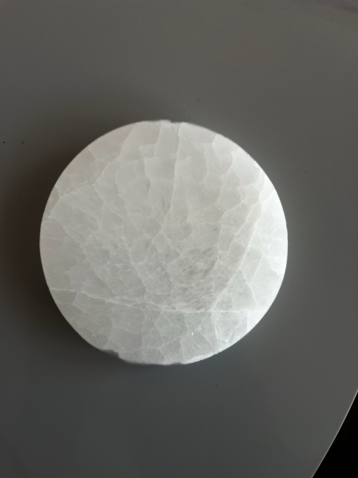 Selenite Full Moon Charging Plate