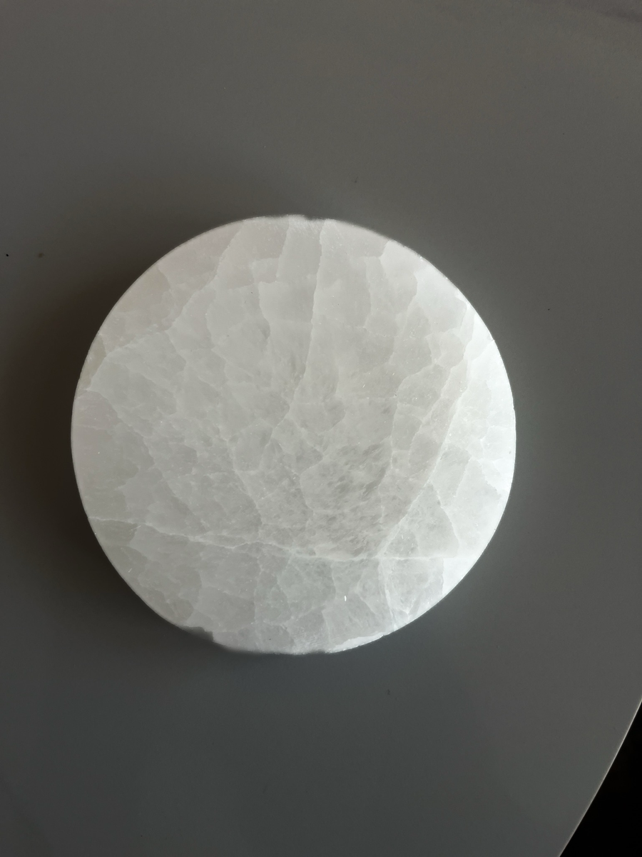 Selenite Full Moon Charging Plate