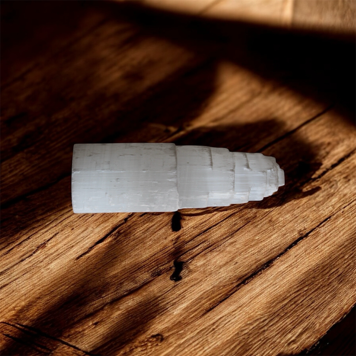 Selenite Tower – 15cm, No Light