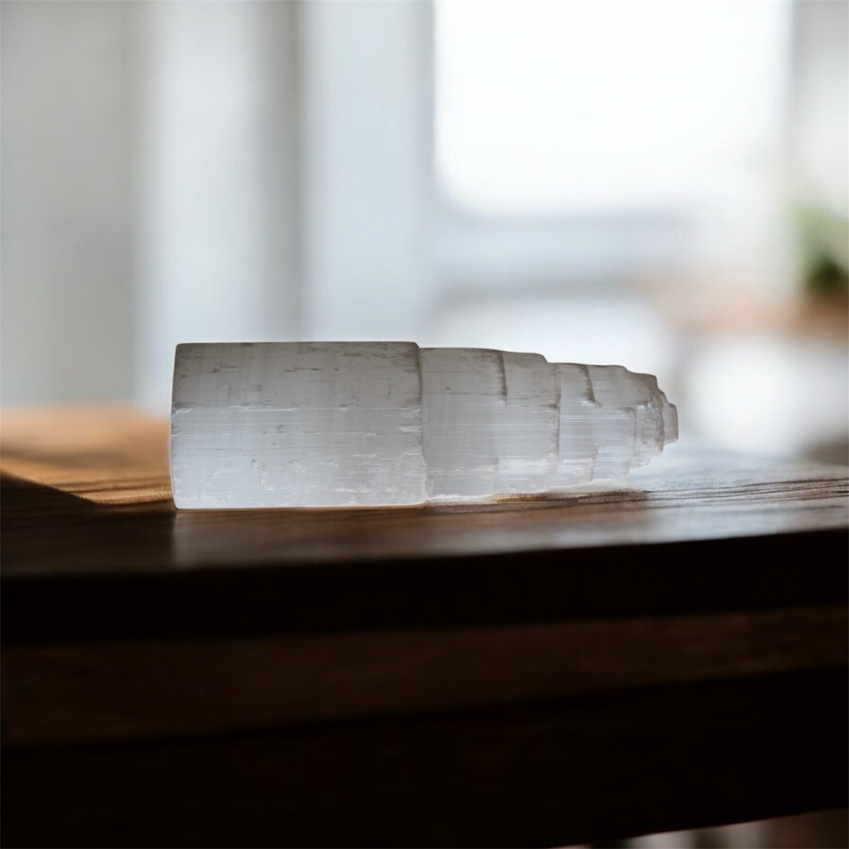 Selenite Tower – 15cm, No Light