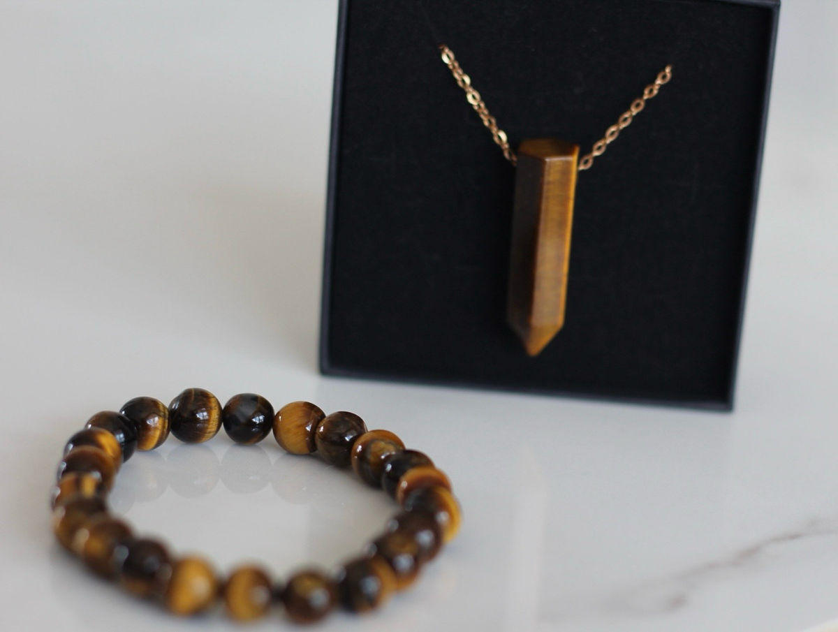 Sbindi Tiger’s Eye Jewellery Set
