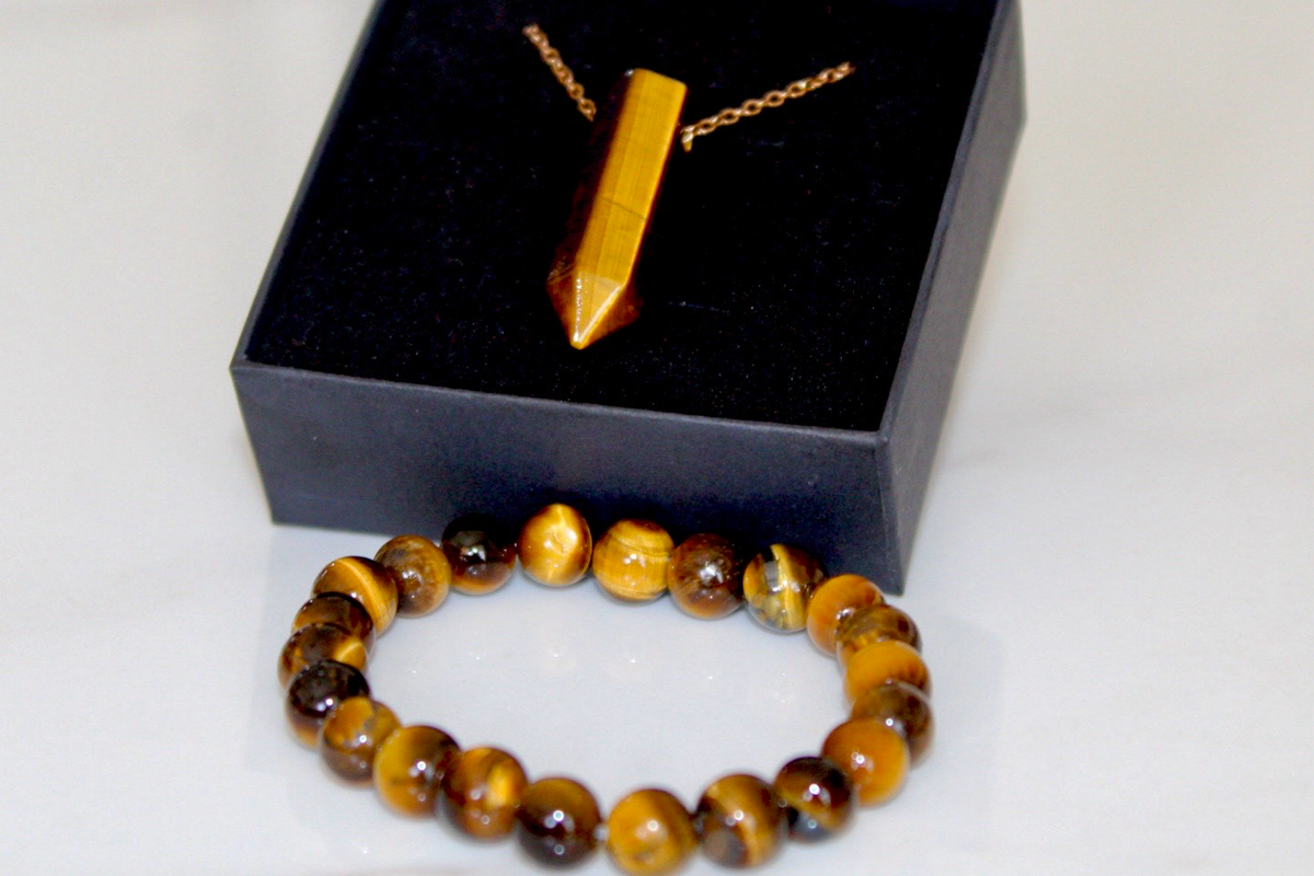 Sbindi Tiger’s Eye Jewellery Set