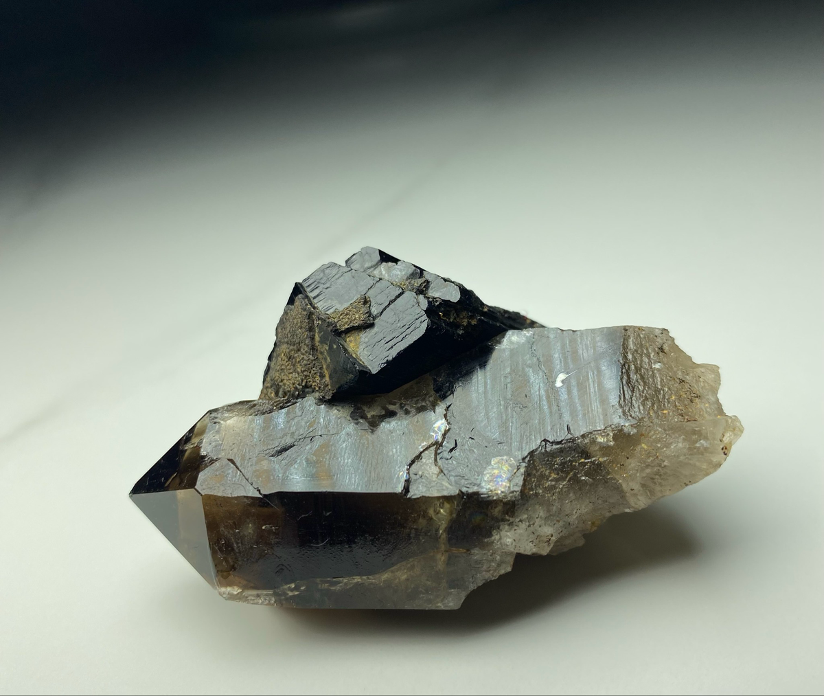 Smoky Quartz with Tourmaline – Zomba, Malawi