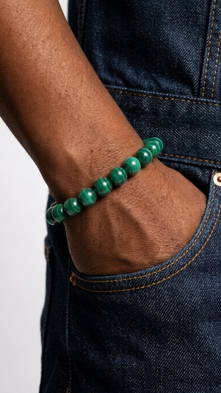 Mnotho! Malachite Gemstone Bracelet