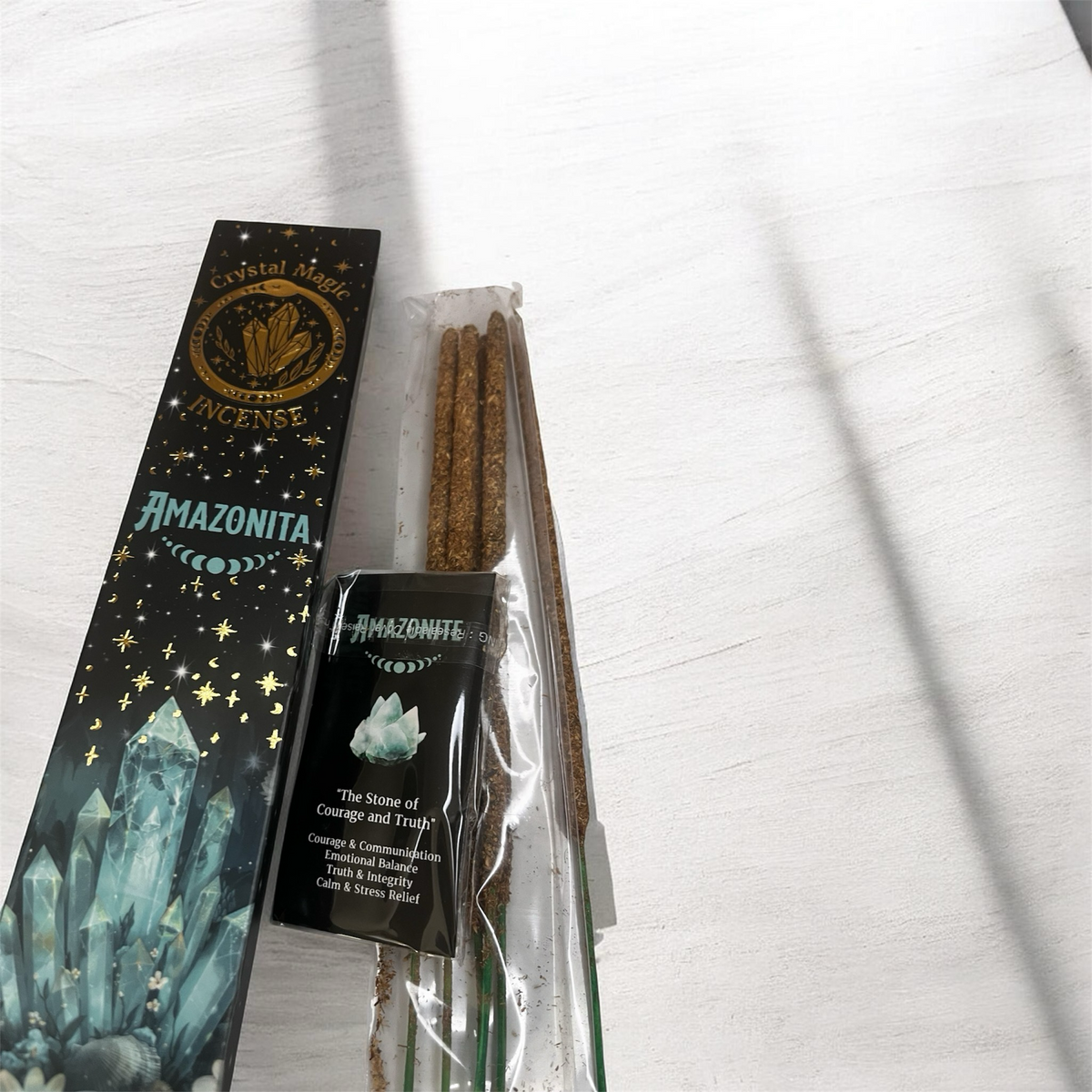 Amazonite Premium Incense 7s | Calm & Clear Communication